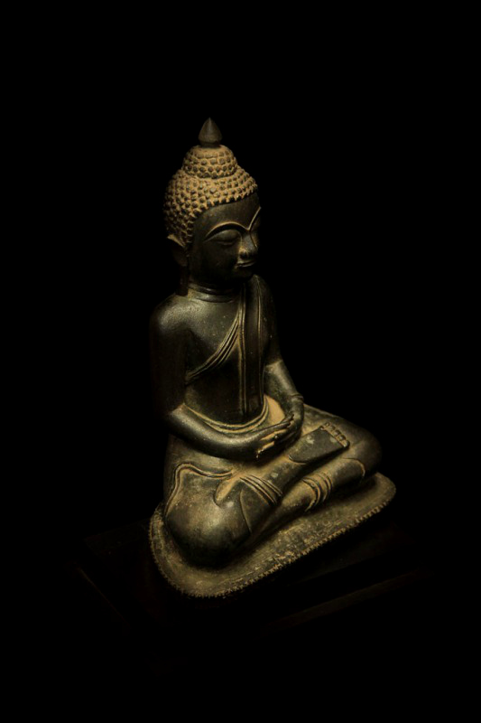 Extremely Rare Early 17C Bronze Ayuttaya Thai Buddha # BB127