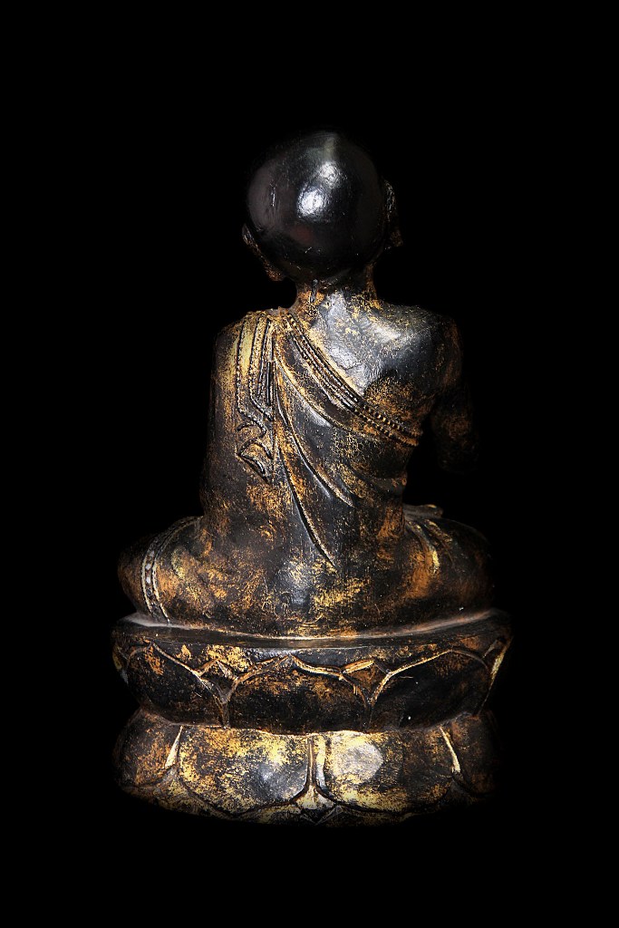 Extremely Rare 19C Burmese Buddhist Monks # BB208