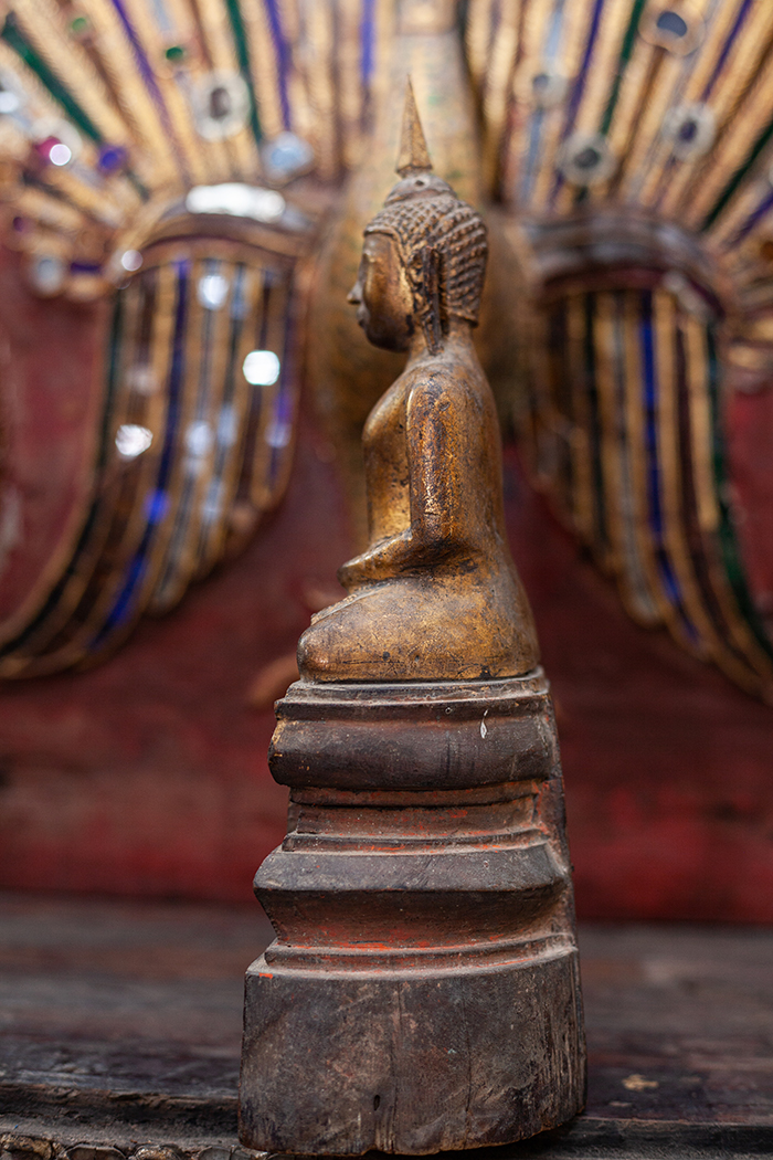 Extremely Rare 18C Bronze Burmese Shan Buddha # CA1015