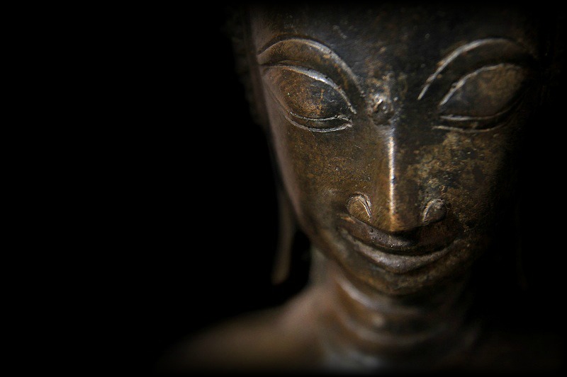 Extremely Rare Late 18C Bronze Laos Buddha #B.027.2