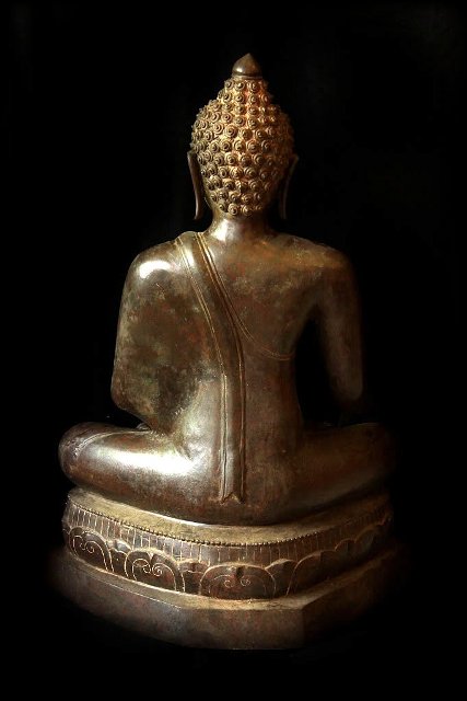 Extremely Rare 18C Bronze Chiangsang Buddha # B02-23