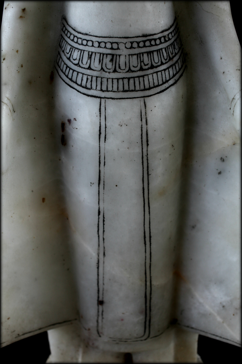 Extremely Rare 18C Alabaster Ava Buddha #BB176