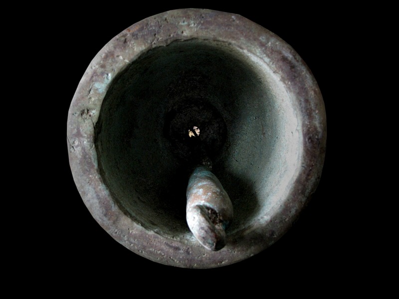 Early 19C Bronze Thai Lanna Temple Bell #CA1096