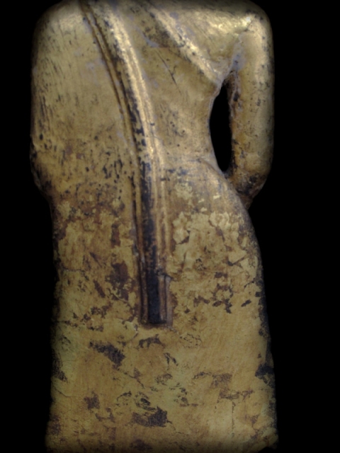 Extremely Rare 19C Bronze Rattanakosin Thai Buddha #BB46