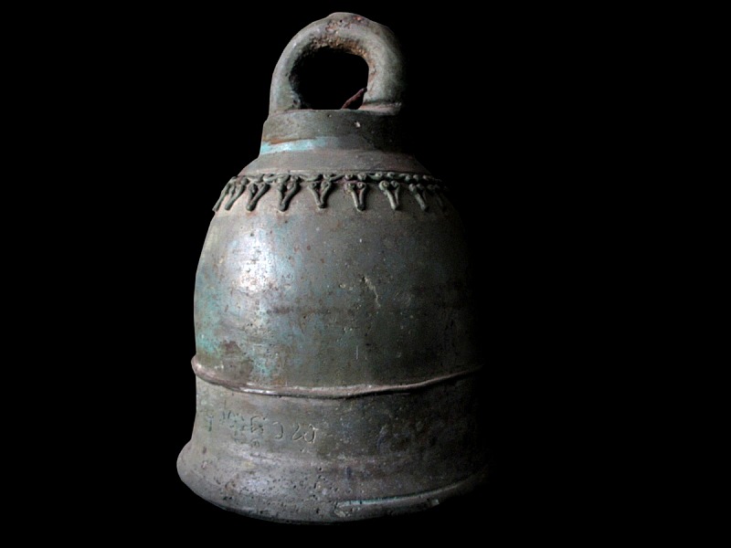 Early 19C Bronze Thai Lanna Temple Bell #CA1096