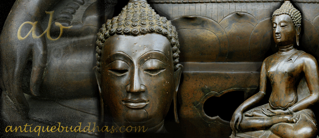 Extremely Rare 19C Bronze Thai Chiangsaen Buddha #9193