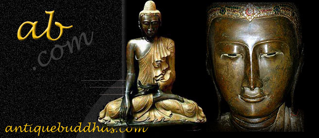 Extremely Rare 19C Bronze Mandalay Burma Buddha #9296