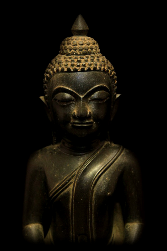 Extremely Rare Early 17C Bronze Ayuttaya Thai Buddha # BB127