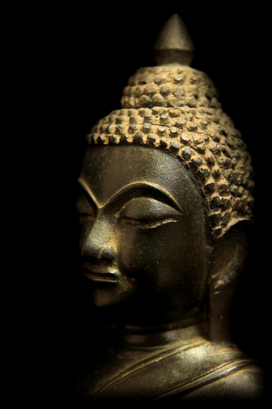 Extremely Rare Early 17C Bronze Ayuttaya Thai Buddha # BB127