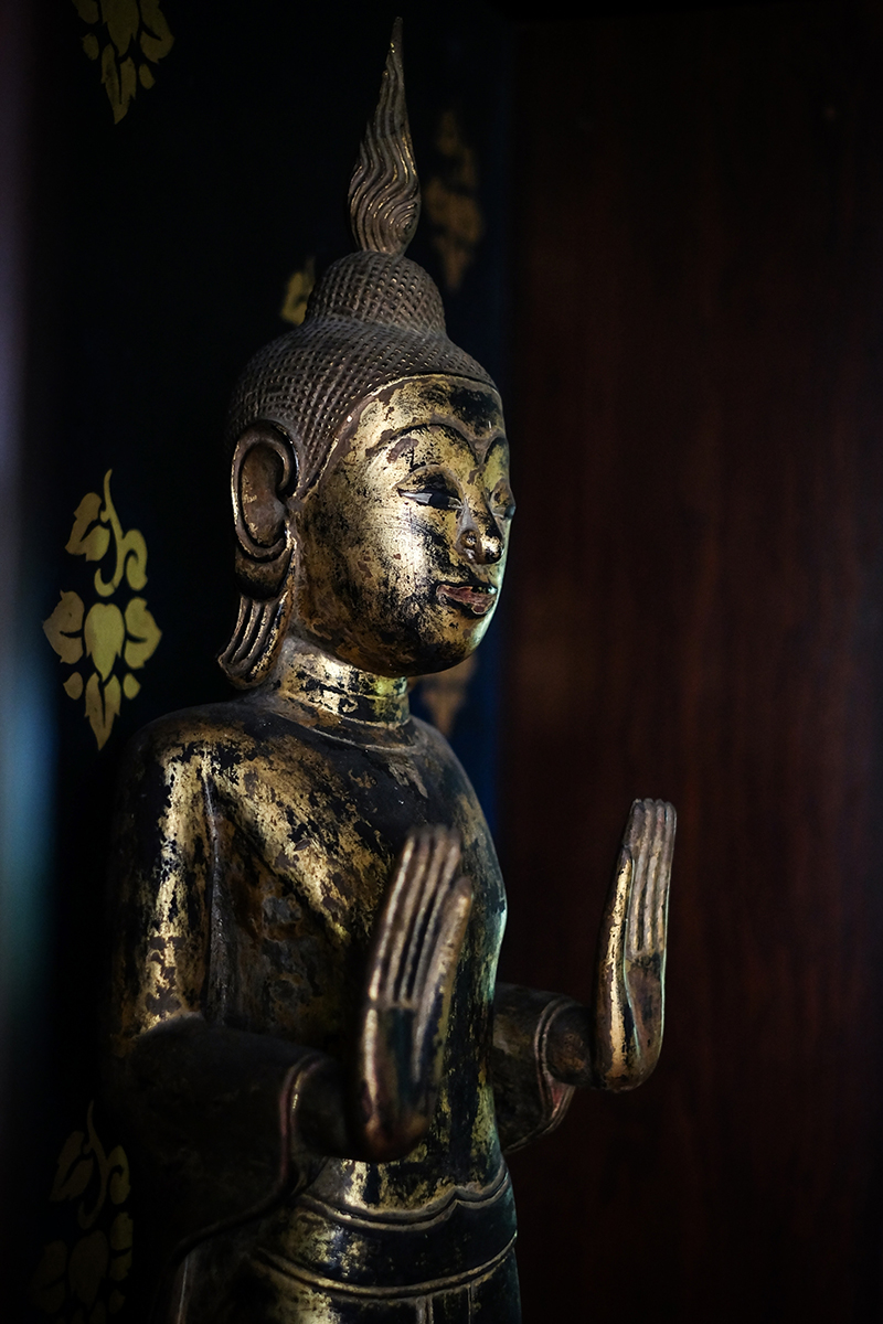 Extremely Rare Early 17C Bronze Burmese Shan Buddha #AC.543