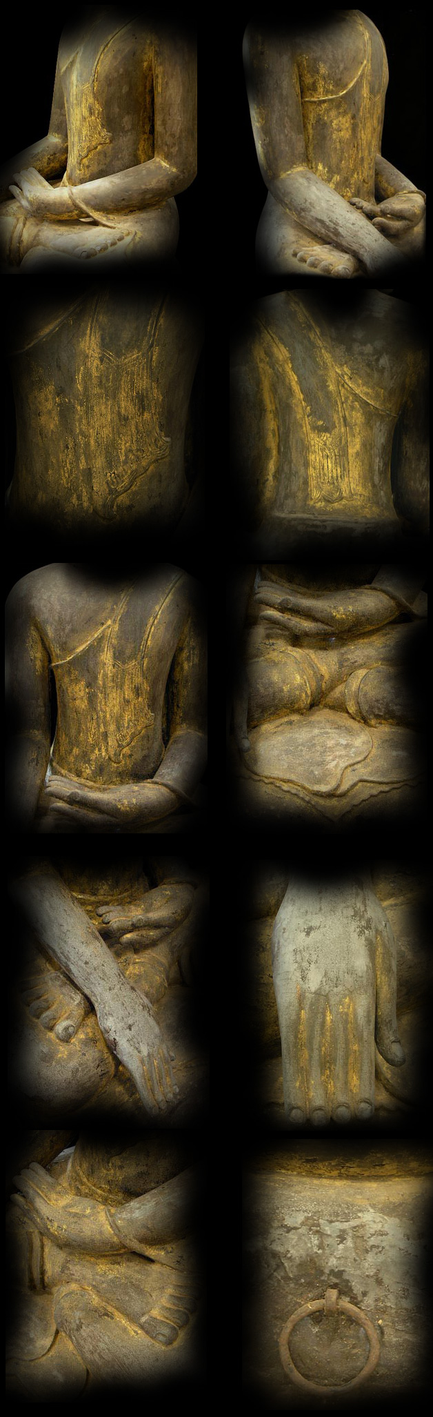Extremely Rare Early 17C Lacquer Ava Buddha #acm.003