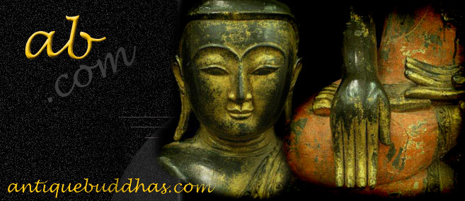 Extremely Rare Late 18C Wood Ava Burma Buddha #AL.918