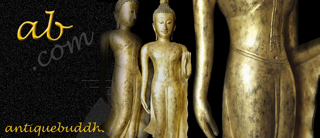 Extremely Rare 19C Wood Walking Thai LannaBuddha
