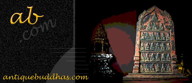 Extremely Rare 19C Wood Standing Thai - Lanna Buddha
