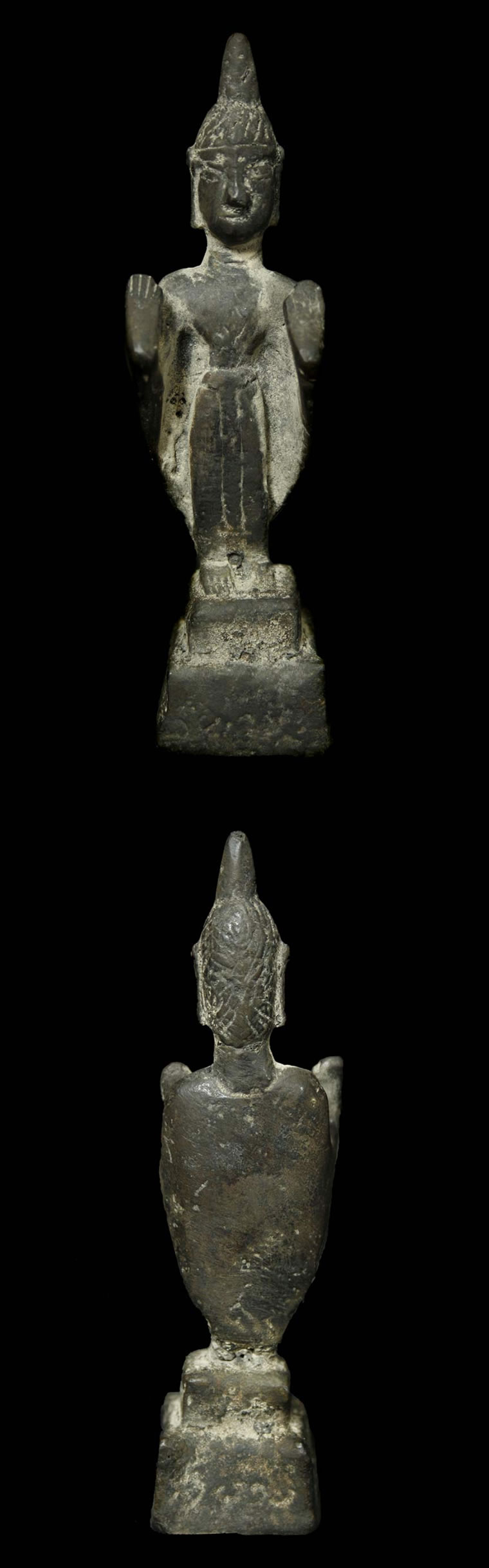 Extremely Rare Early 18C Bronze Laos Buddha #AL.1059