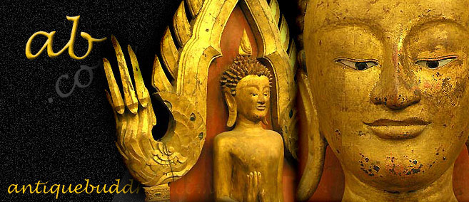 Extremely Rare 19C Standing Laos Buddha #AL.230
