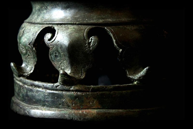 18C Sitting Bronze Laos Buddha #B02-12