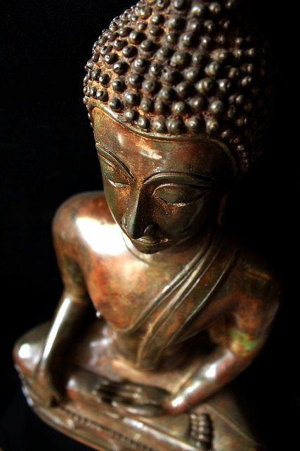 Extremely Rare 19C Bronze Chiangsang Buddha # B02-2A
