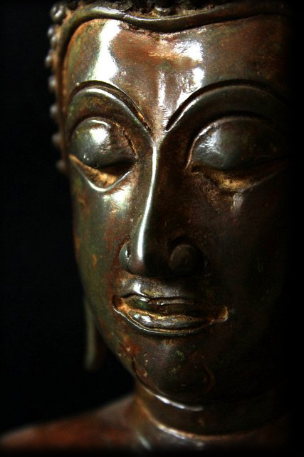 Extremely Rare 19C Bronze Chiangsang Buddha # B02-2A