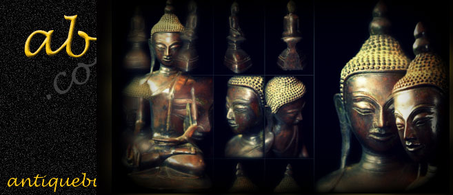 Extremely Rare Late 18C Bronze Burmese Shan Buddha # B02-29
