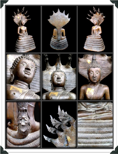 18C Bronze Thai Chiangsang Buddha # B02-26