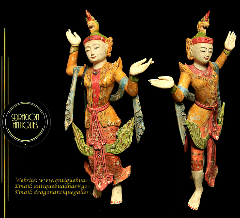  Wood Burmese Sculpture
