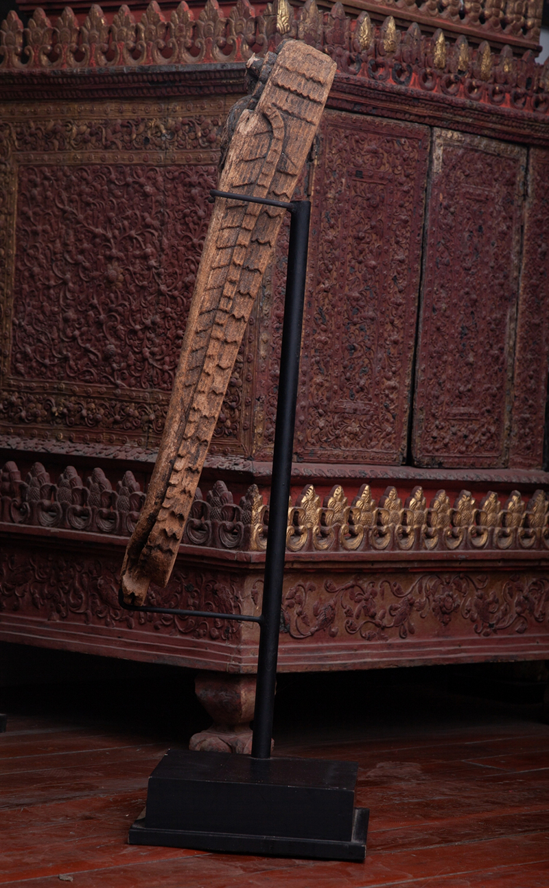 Extremely Rare 18C Wood Burmese Shan Buddha #BB223