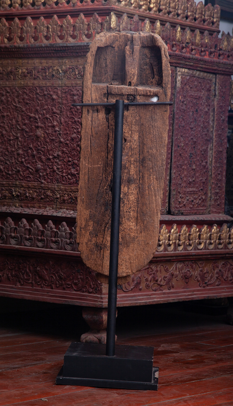 Extremely Rare 18C Wood Burmese Shan Buddha #BB223