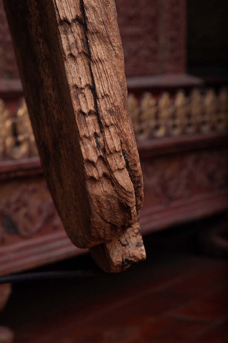 Extremely Rare 18C Wood Burmese Shan Buddha #BB223