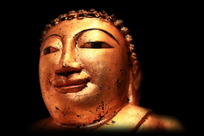 Extremely Rare 19C Wood Lanna Thai Buddha #BB251