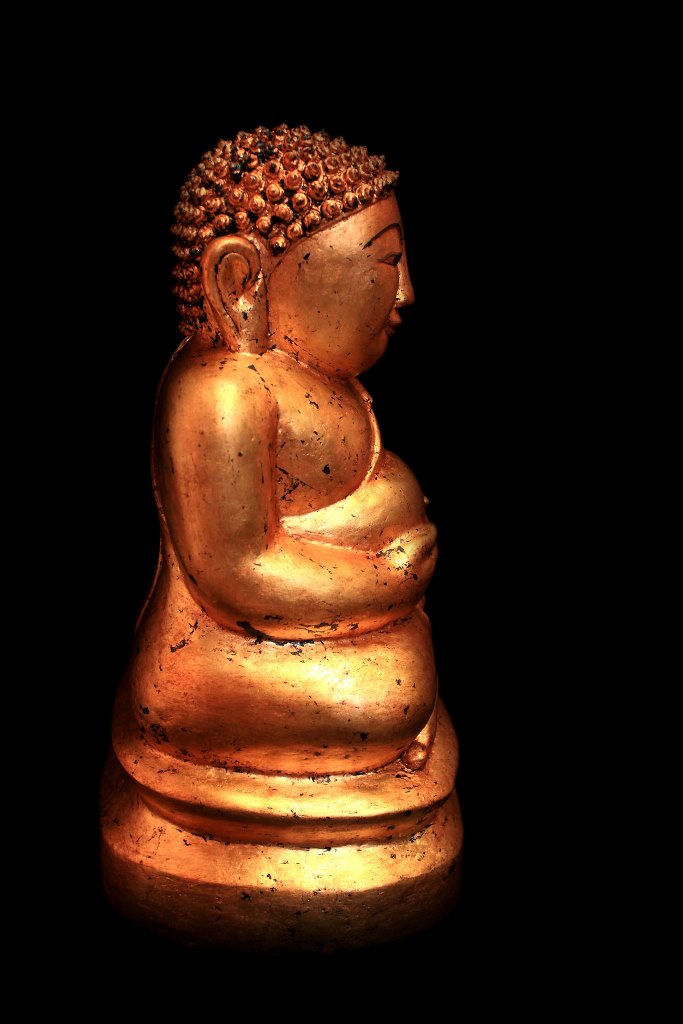 Extremely Rare 19C Wood Lanna Thai Buddha #BB251