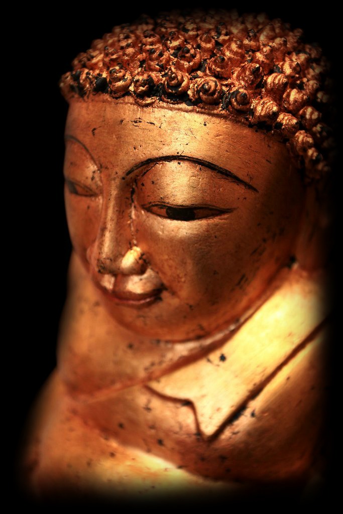 Extremely Rare 19C Wood Lanna Thai Buddha #BB251