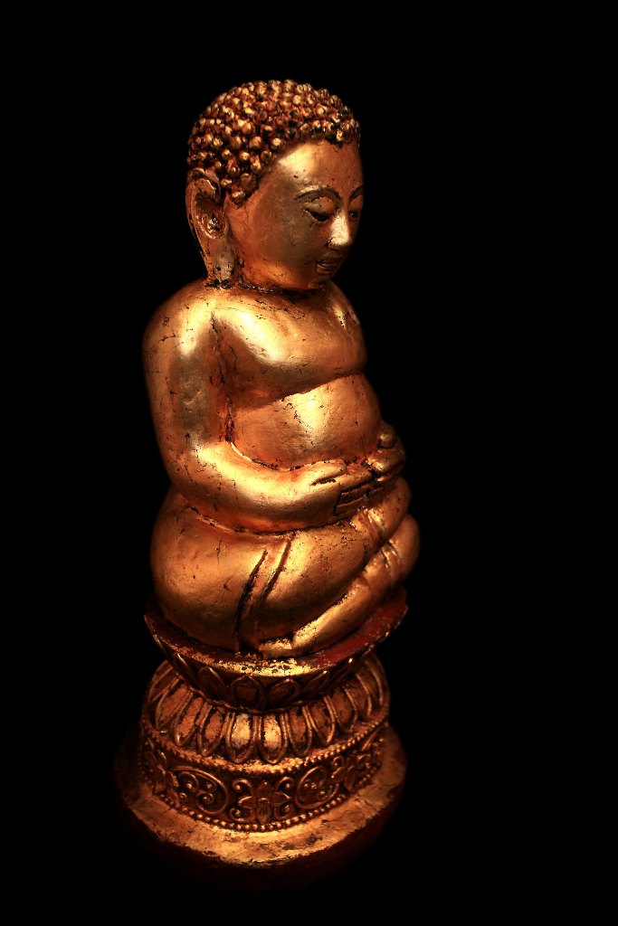 Extremely Rare 19C Wood Lanna Thai Buddha #BB252