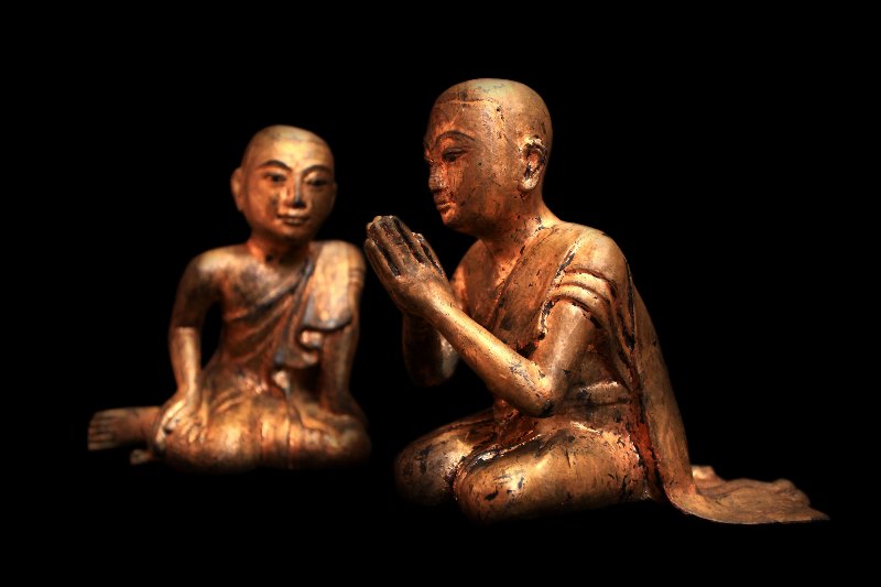 Buddhist Monk , Burmese Monk , Thai Monk , Wood monks