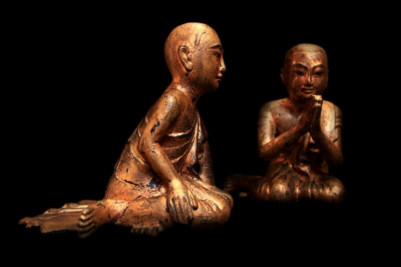 Buddhist Monk , Burmese Monk , Thai Monk , Wood monks