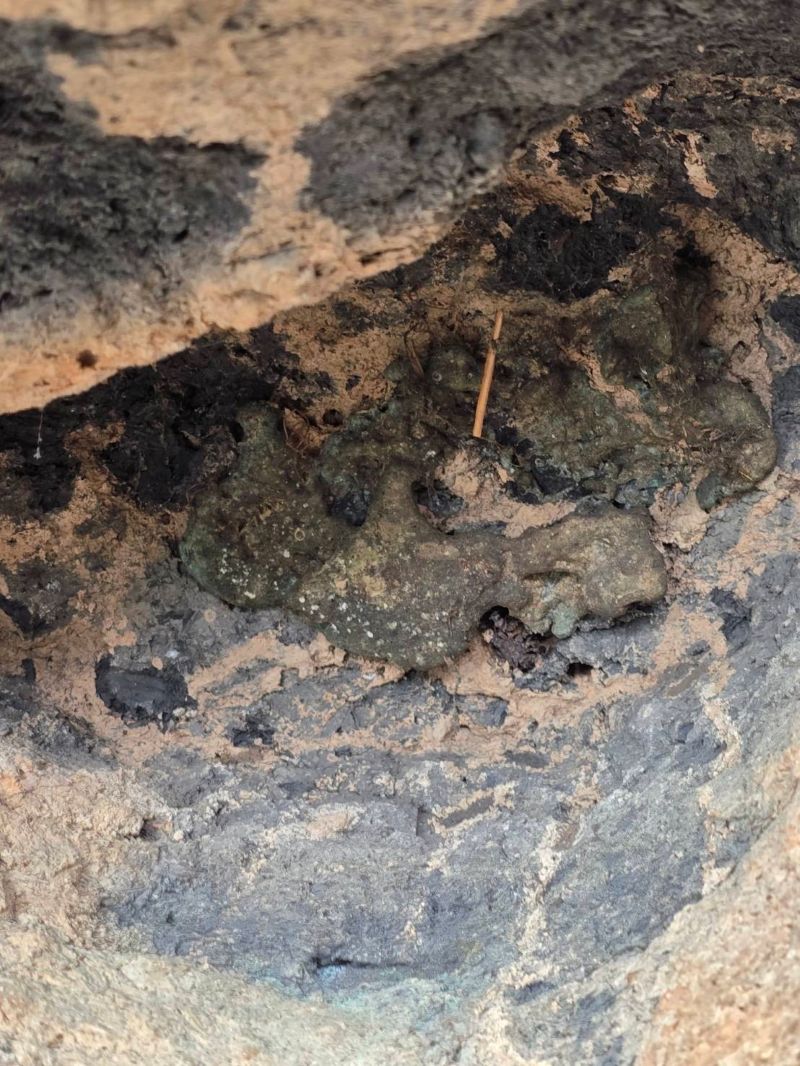 Extremely Rare 18C Sitting Bronze Laos Buddha #BB264