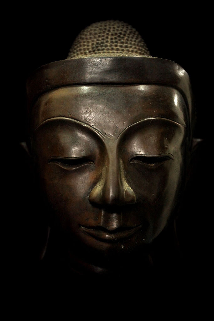 Extremely Rare 19C Bronze Mandalay Burmese Buddha # BB211