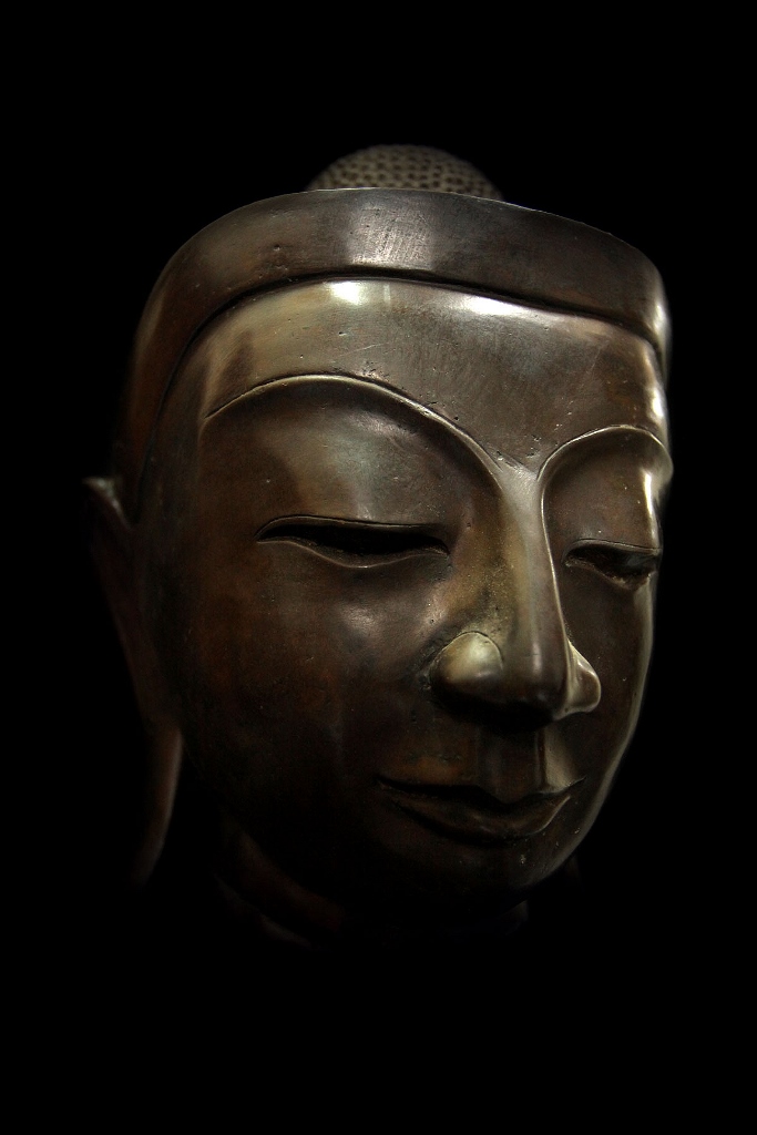 Extremely Rare 19C Bronze Mandalay Burmese Buddha # BB211