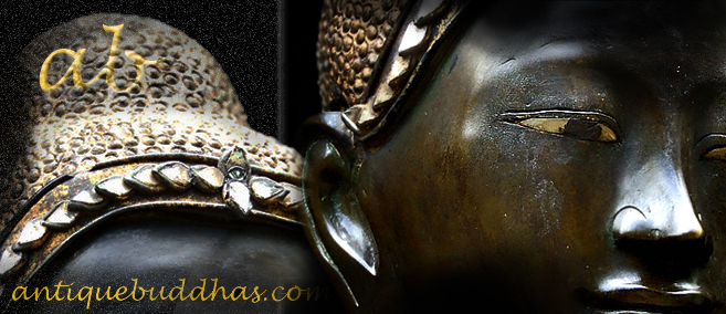 Extremely Rare Early 19C Bronze Burmese Mandalay Buddha #051-2