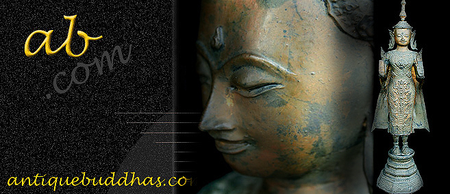 Extremely Rare 19C Bronze Rattanakosin Thai Buddha #CA008