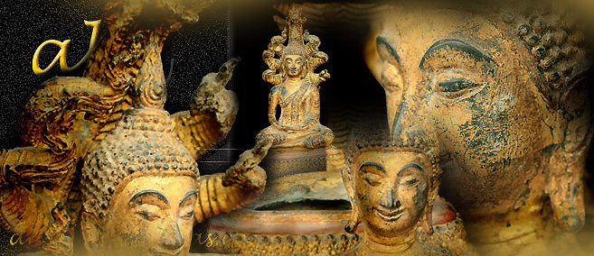 19C Bronze Thai Buddha