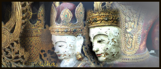 Extremely Rare 18C Wood Crowned Shan Burma Buddha # CA.020