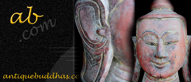 Antique Burma Ava Sandstone Buddha Head CA023