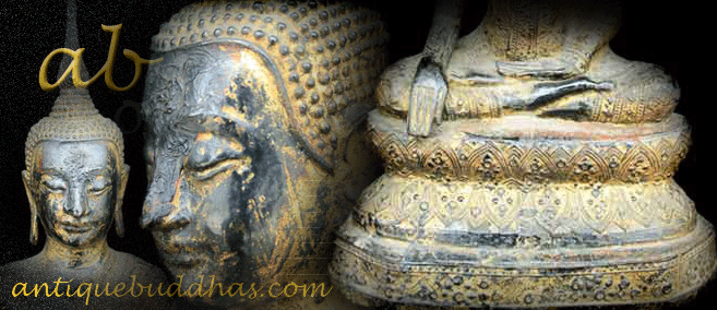 Antique Bronze Thai buddha