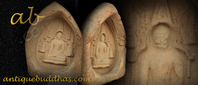 Burmese Buddha votive tablet