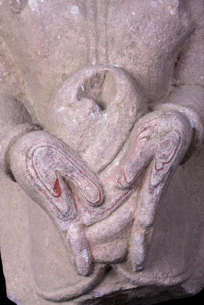 Extremely Rare 16C Sandstone Ava Buddha #CA053