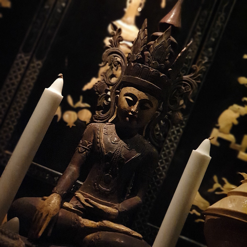 Extremely Rare 19C Bronze Chiangsang Thai Buddha DR009-2