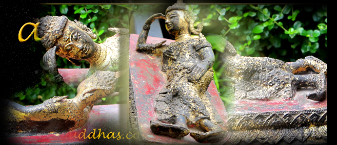 Extremely Rare 19C Bronze Thai Rattanakosin Buddha # DR09-B