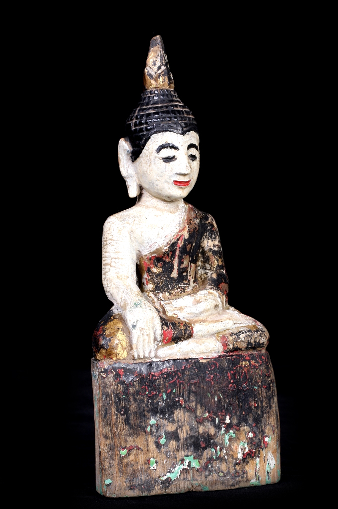 Extremely Rare Early 18C Bronze Burmese Shan Buddha # DW004