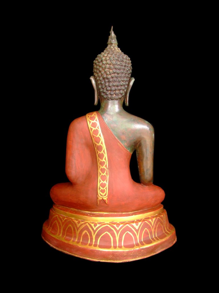 Extremely Rare 19C Bronze Thai ChiangsaenBuddha #067-2